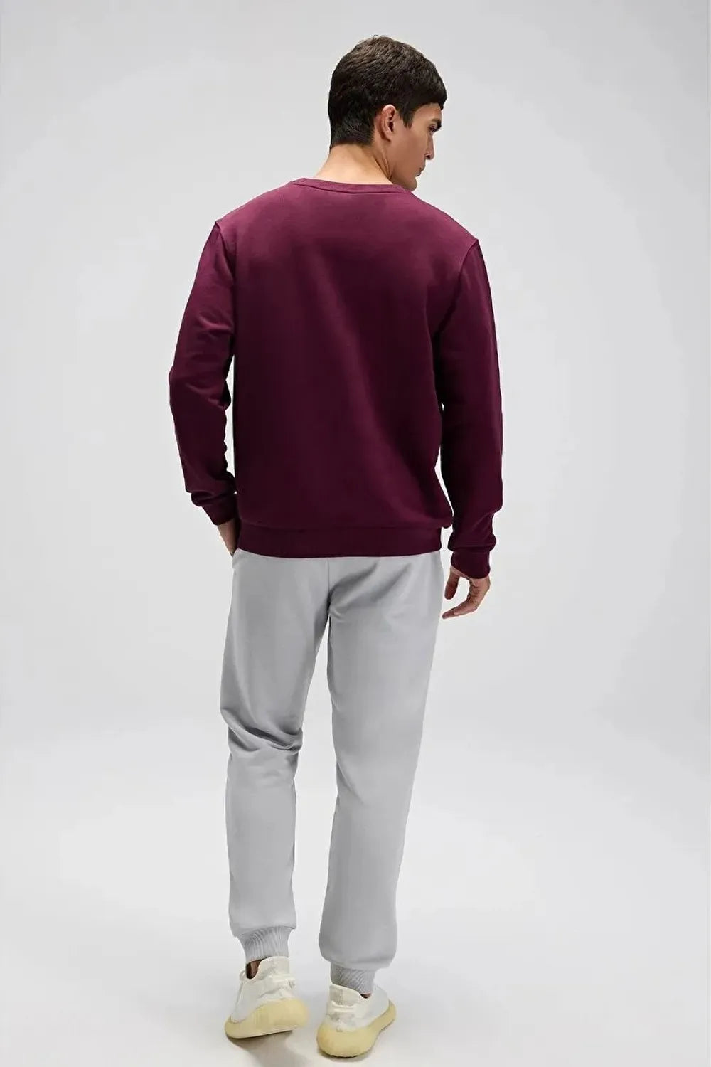 Ellesse Erkek Şarap Kırmızısı Sweatshirt EM579-BRD