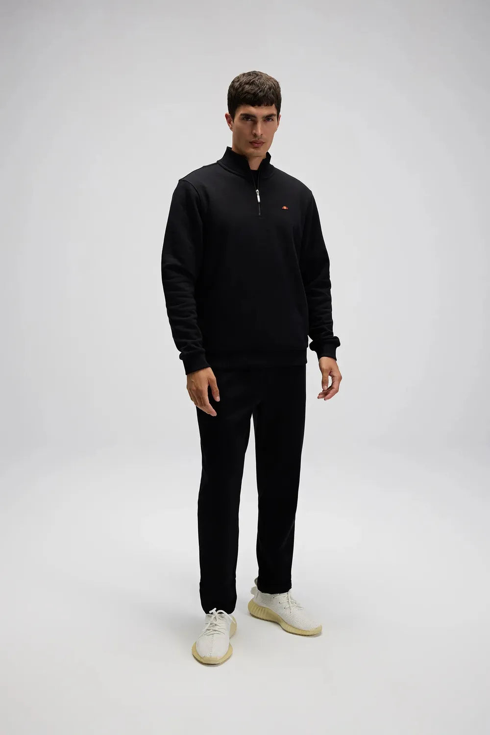 Ellesse Erkek Siyah Yarım Fermuarlı Sweat EM580-BK