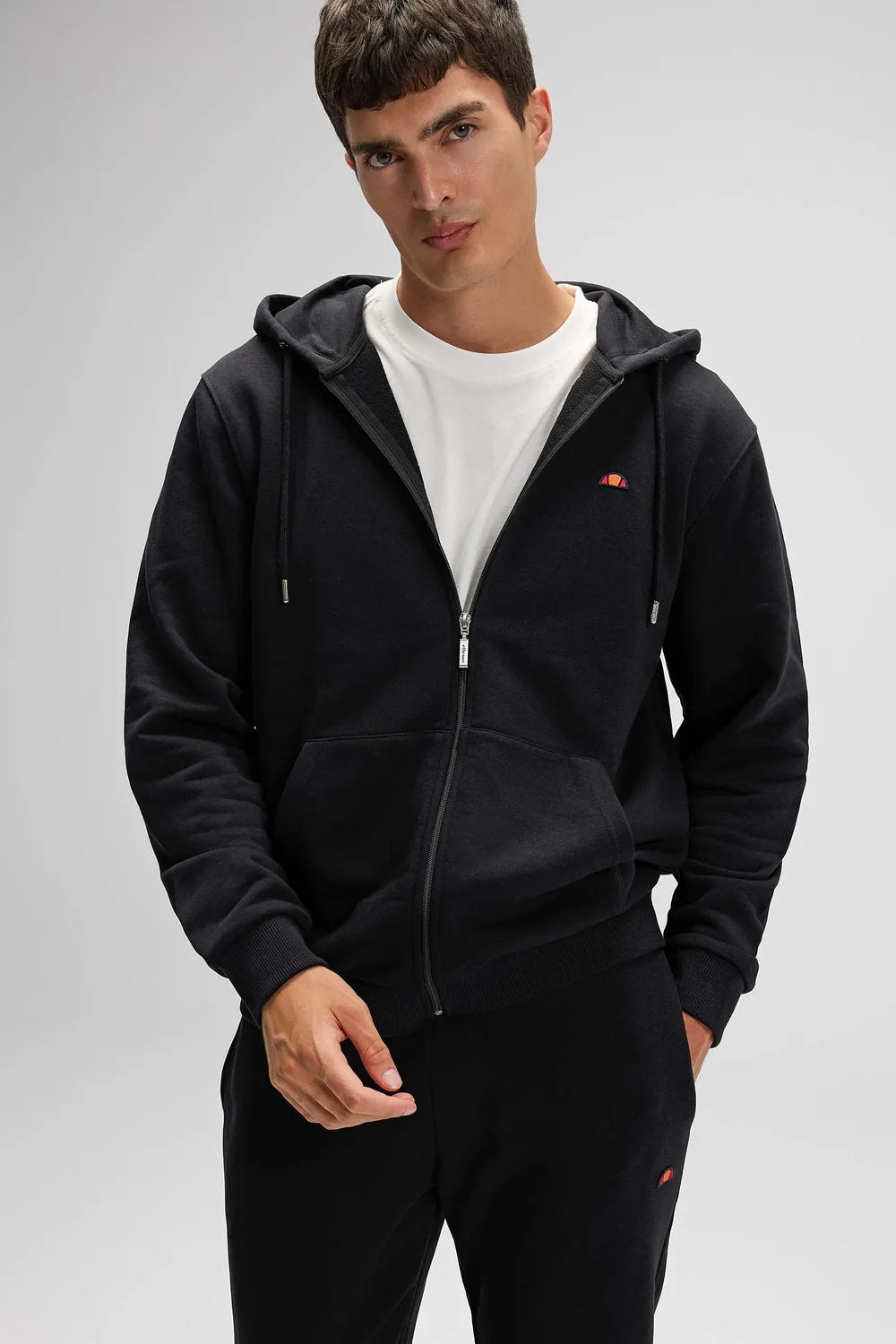 Ellesse Erkek Siyah Kapüşonlu Sweat EM581-BK