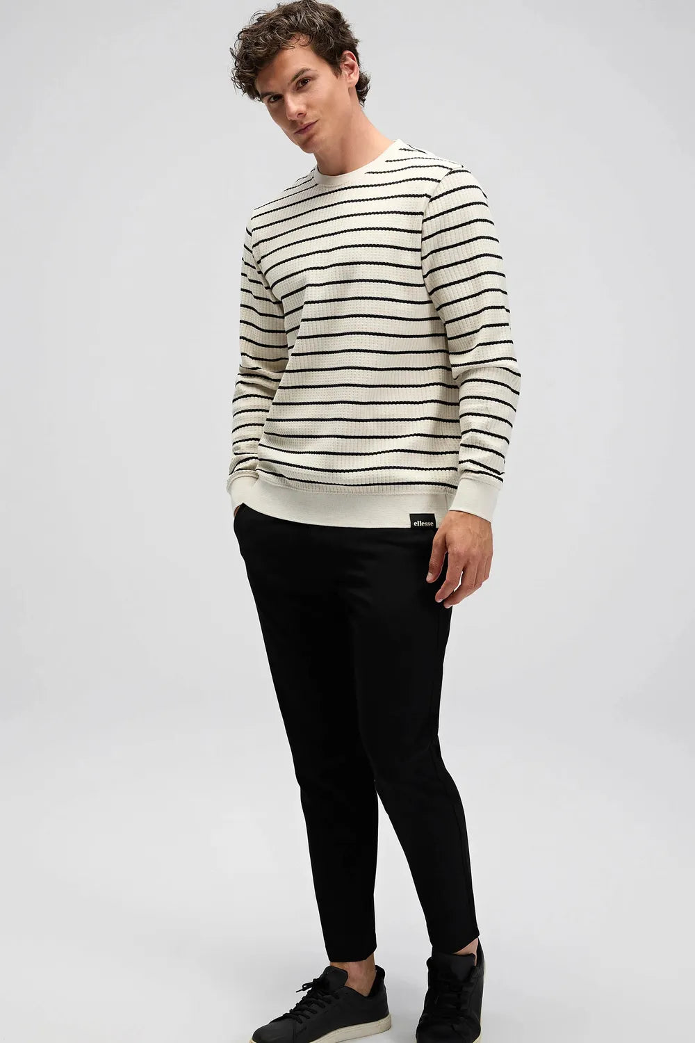 Ellesse Erkek Bej Sweatshirt EM591-BG