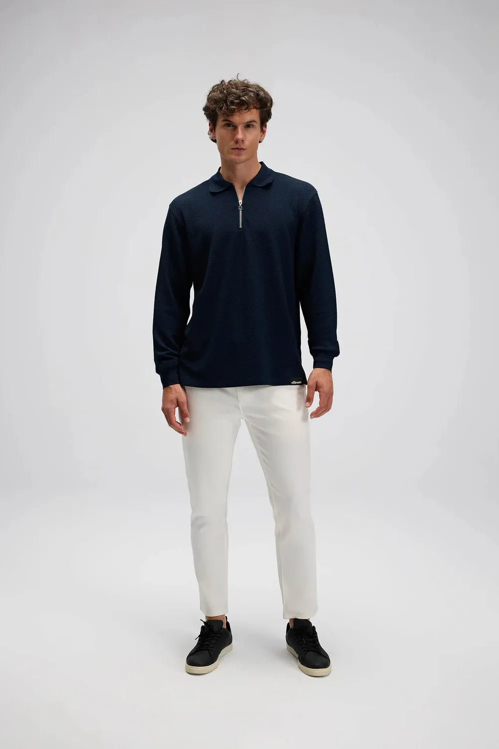 Ellesse Erkek Lacivert Polo Sweatshirt EM601-NV