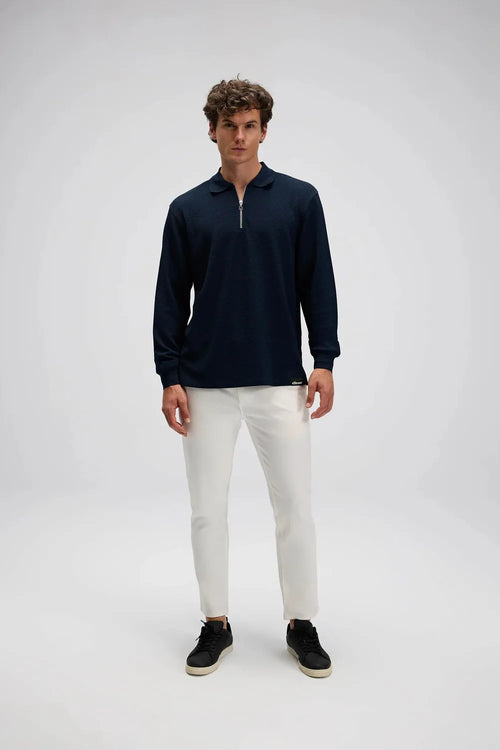 Ellesse Erkek Lacivert Polo Sweatshirt EM601-NV
