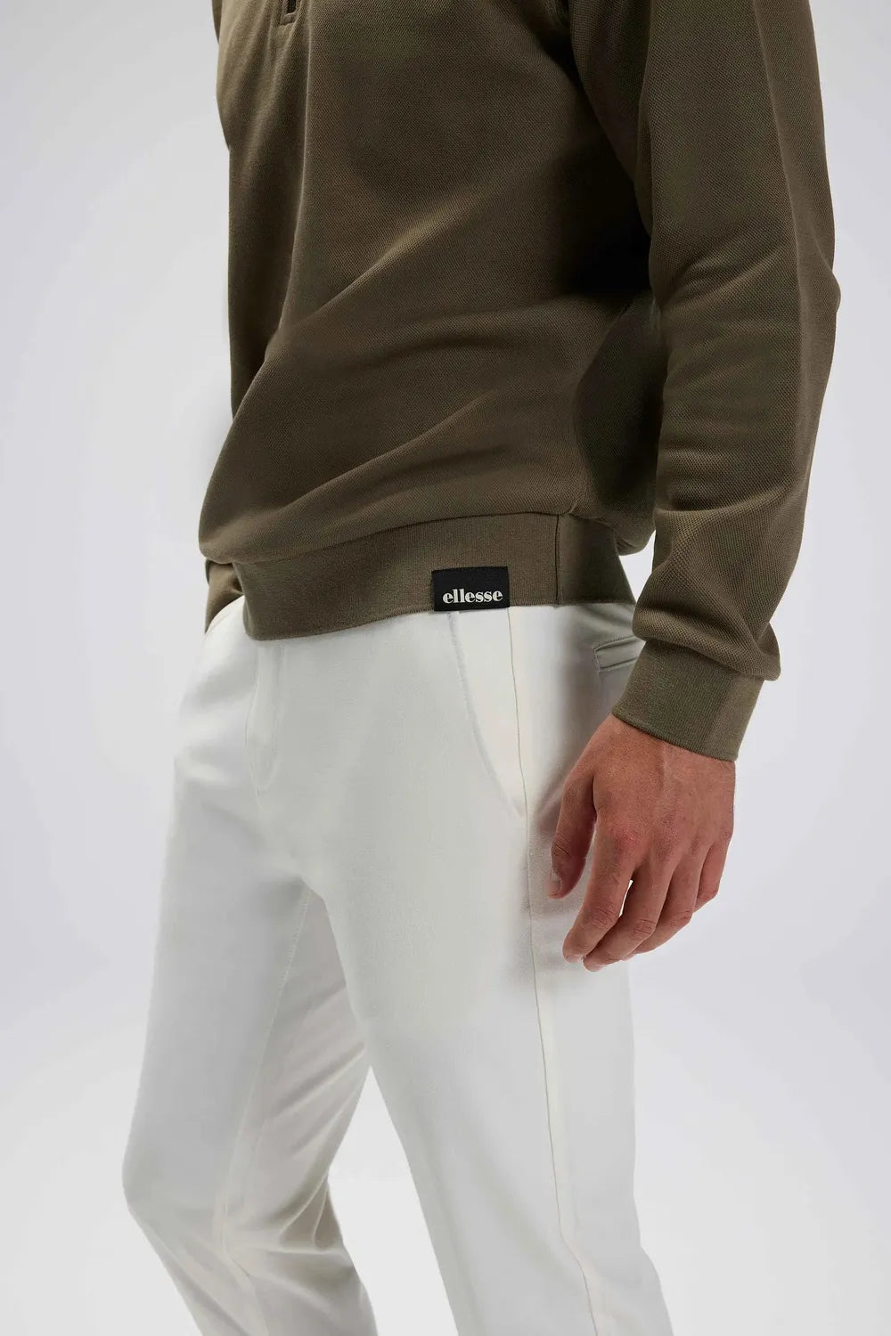 Ellesse Erkek Haki Polo Sweatshirt EM602-KH