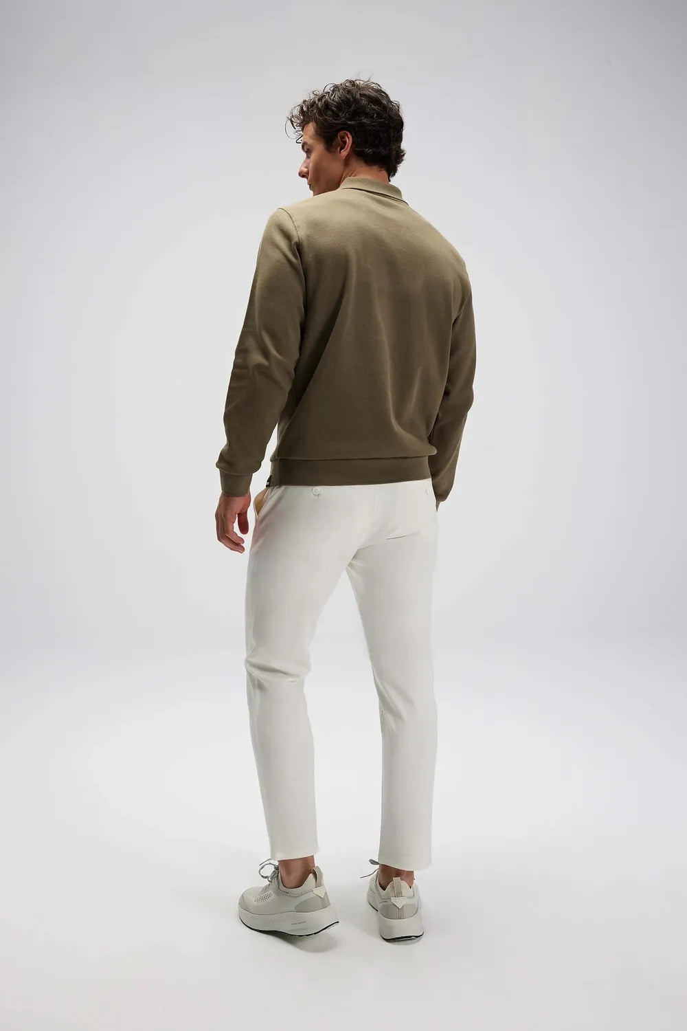 Ellesse Erkek Haki Polo Sweatshirt EM602-KH