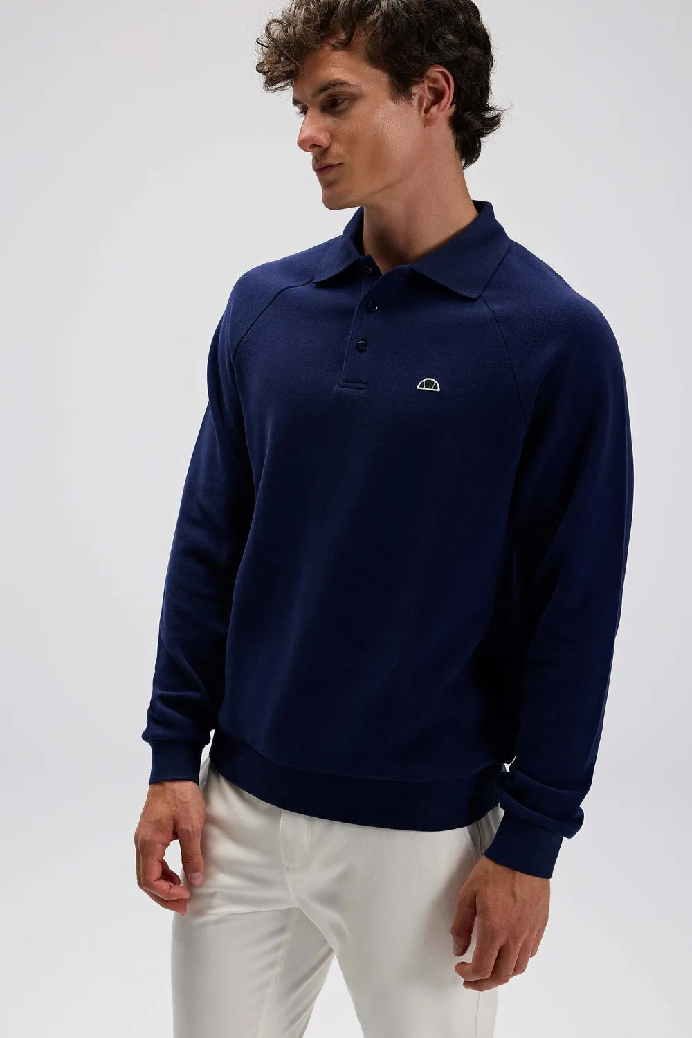 Ellesse Erkek Lacivert Polo Sweatshirt EM633-NV