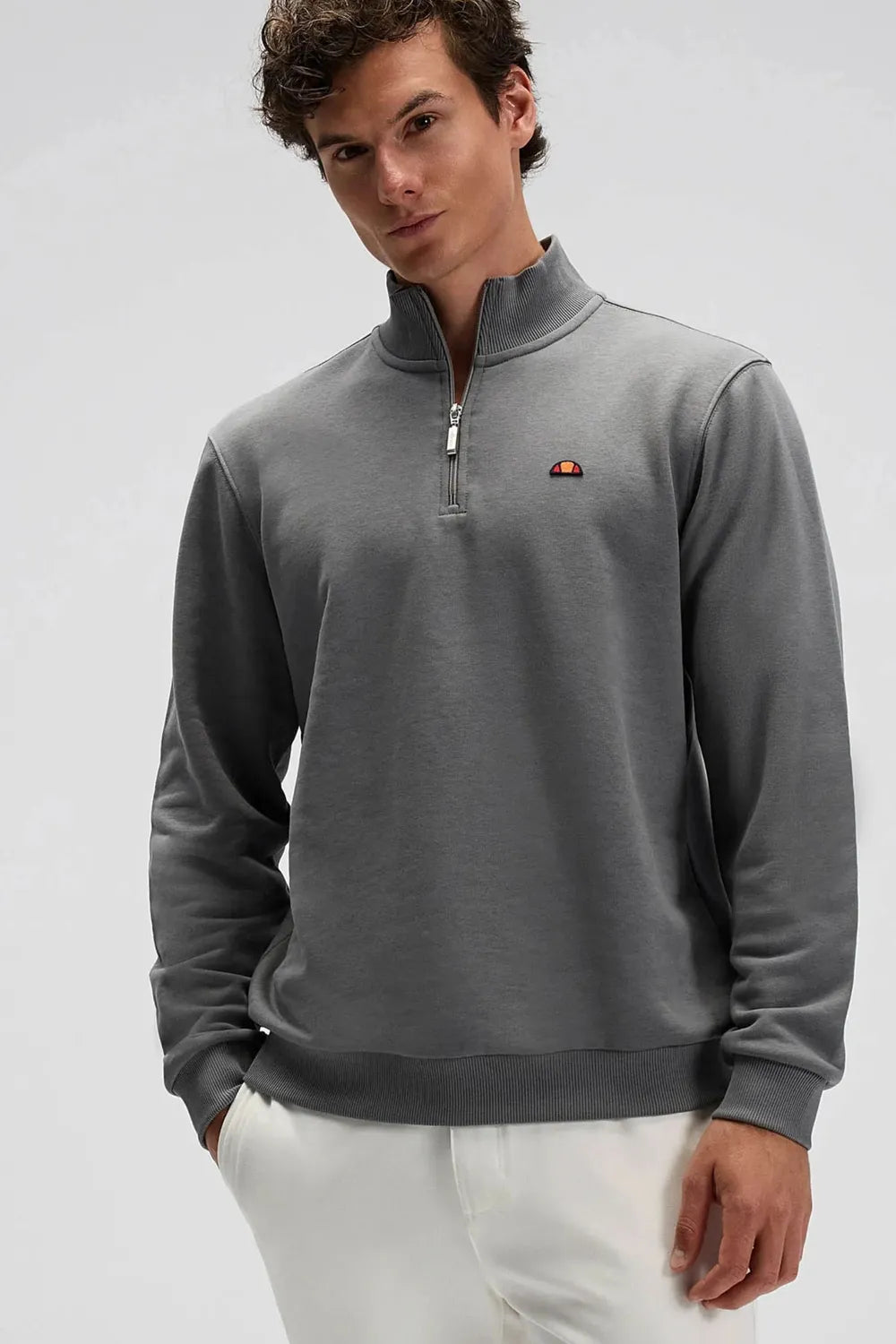 Ellesse Erkek Antrasit Yarım Fermuarlı Sweat EM580-ANT