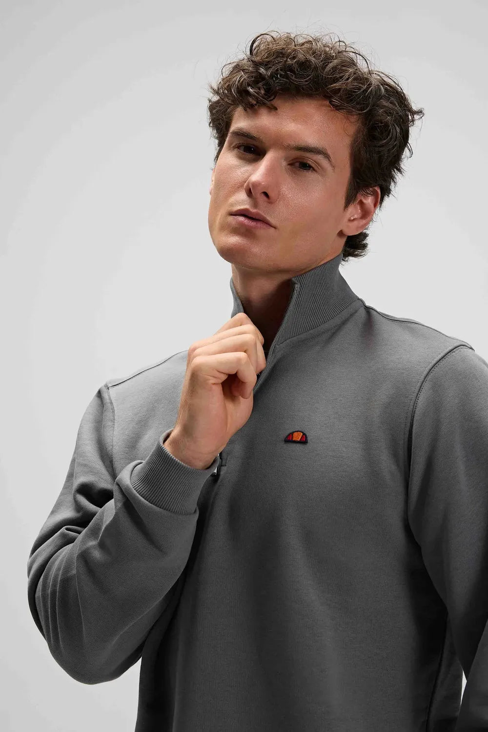 Ellesse Erkek Antrasit Yarım Fermuarlı Sweat EM580-ANT
