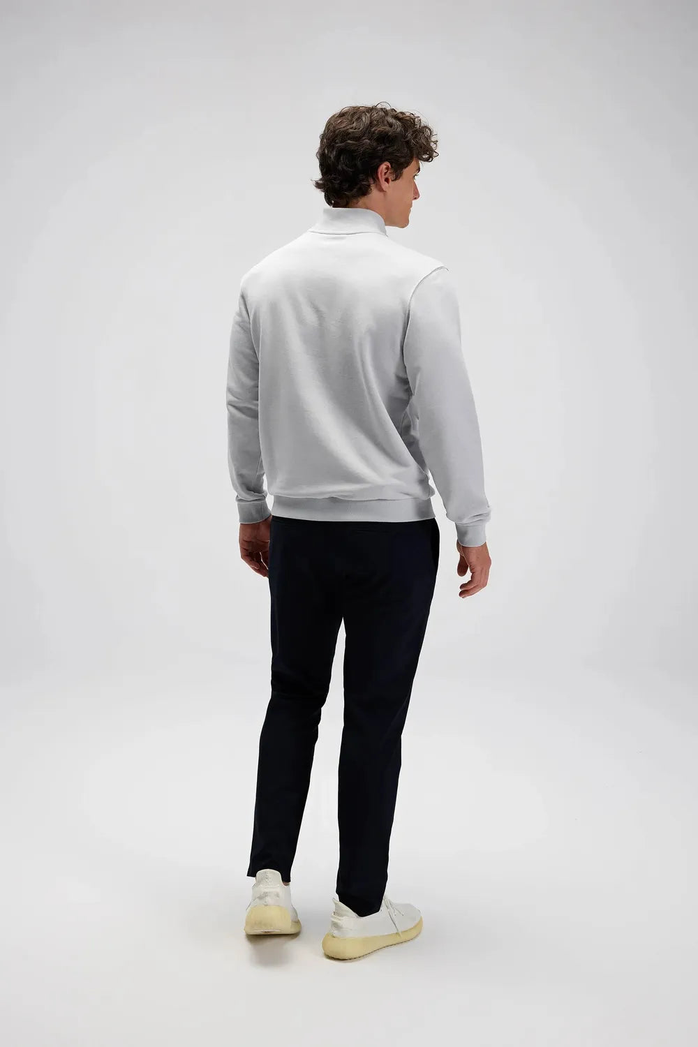 Ellesse Erkek Gri Yarım Fermuarlı Sweat EM580-GI