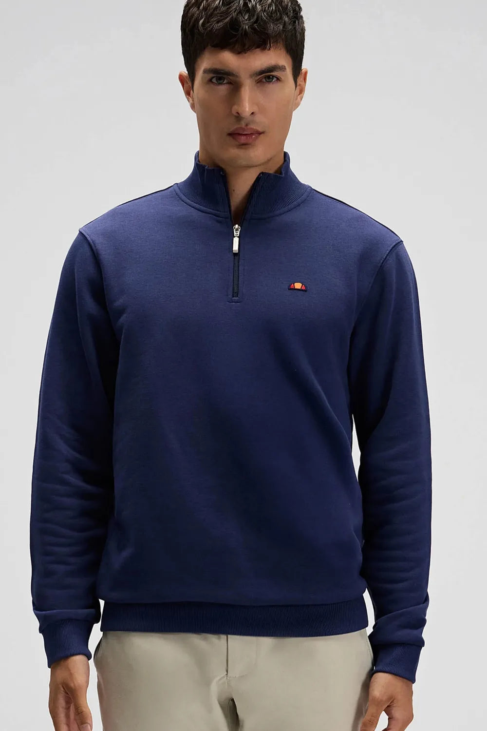 Ellesse Erkek Lacivert Yarım Fermuarlı Sweat EM580-NV