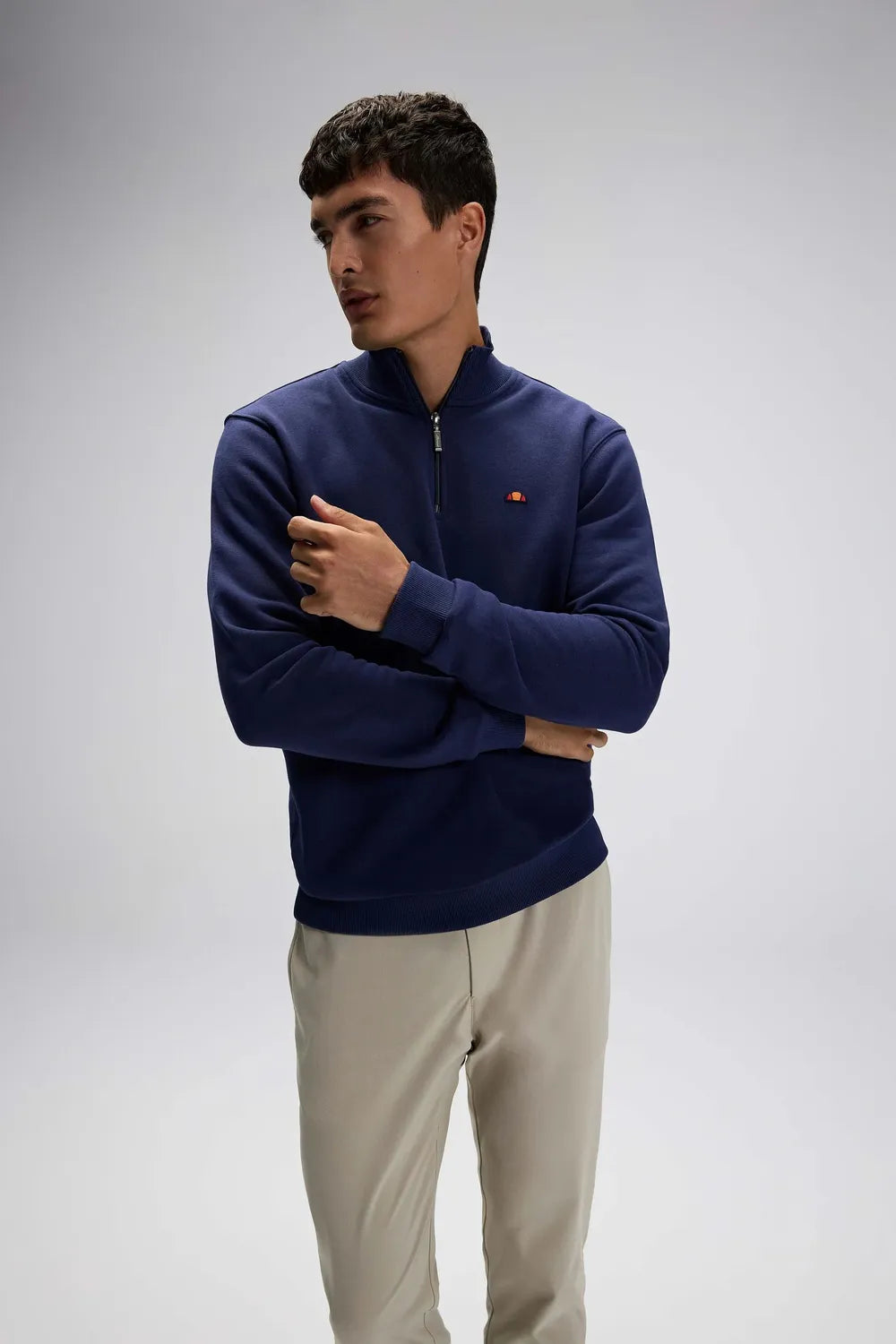 Ellesse Erkek Lacivert Yarım Fermuarlı Sweat EM580-NV