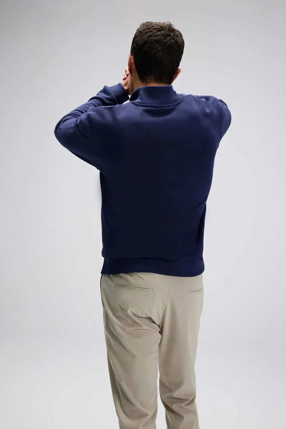 Ellesse Erkek Lacivert Yarım Fermuarlı Sweat EM580-NV