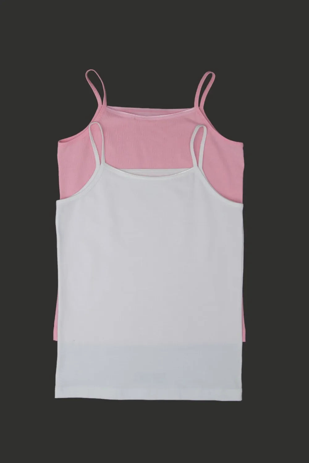 Blackspade Kız Çocuk 2'li Paket Pembe Beyaz Atlet 1296PB