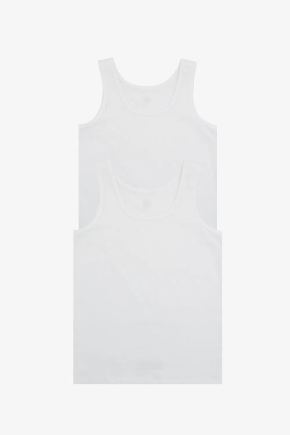 Blackspade Erkek Çocuk 2'li Paket Beyaz Atlet 9396B