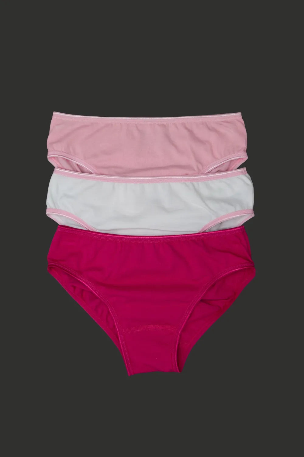 Blackspade Kız Çocuk Fuşya Pembe Beyaz Külot 1294P