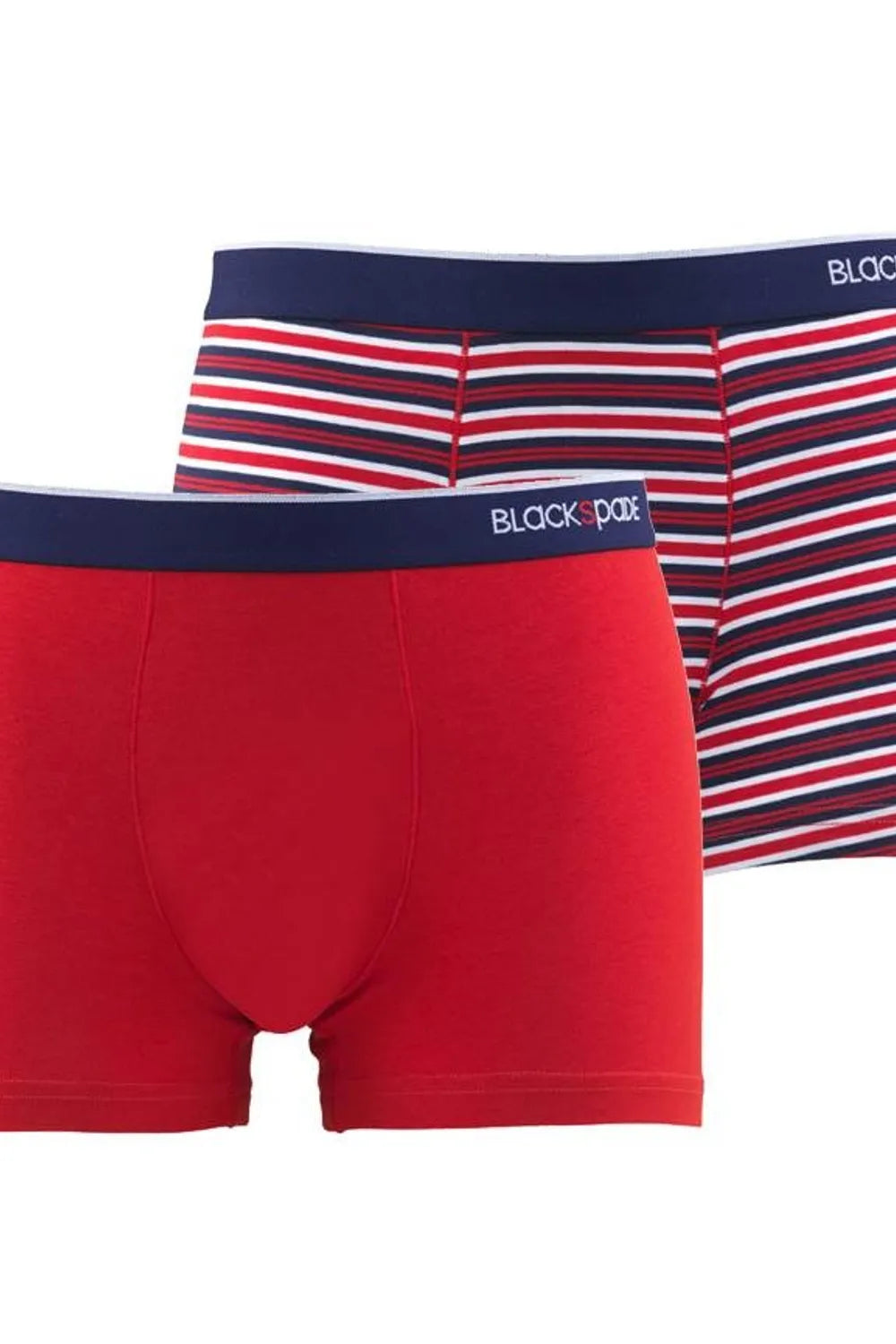 Blackspade Erkek  2'li Stripes Kırmızı Boxer 9551K