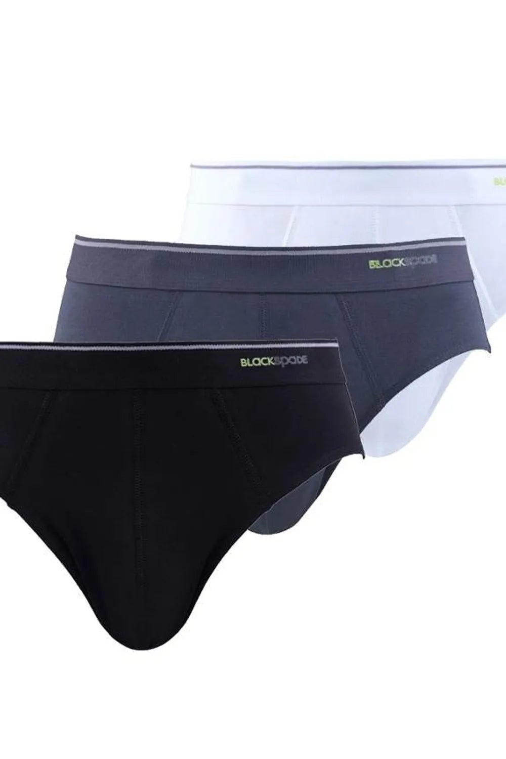 Blackspade Erkek 3'lü Tender Cotton Beyaz Siyah Antrasit Slip Külot 9672YBSA
