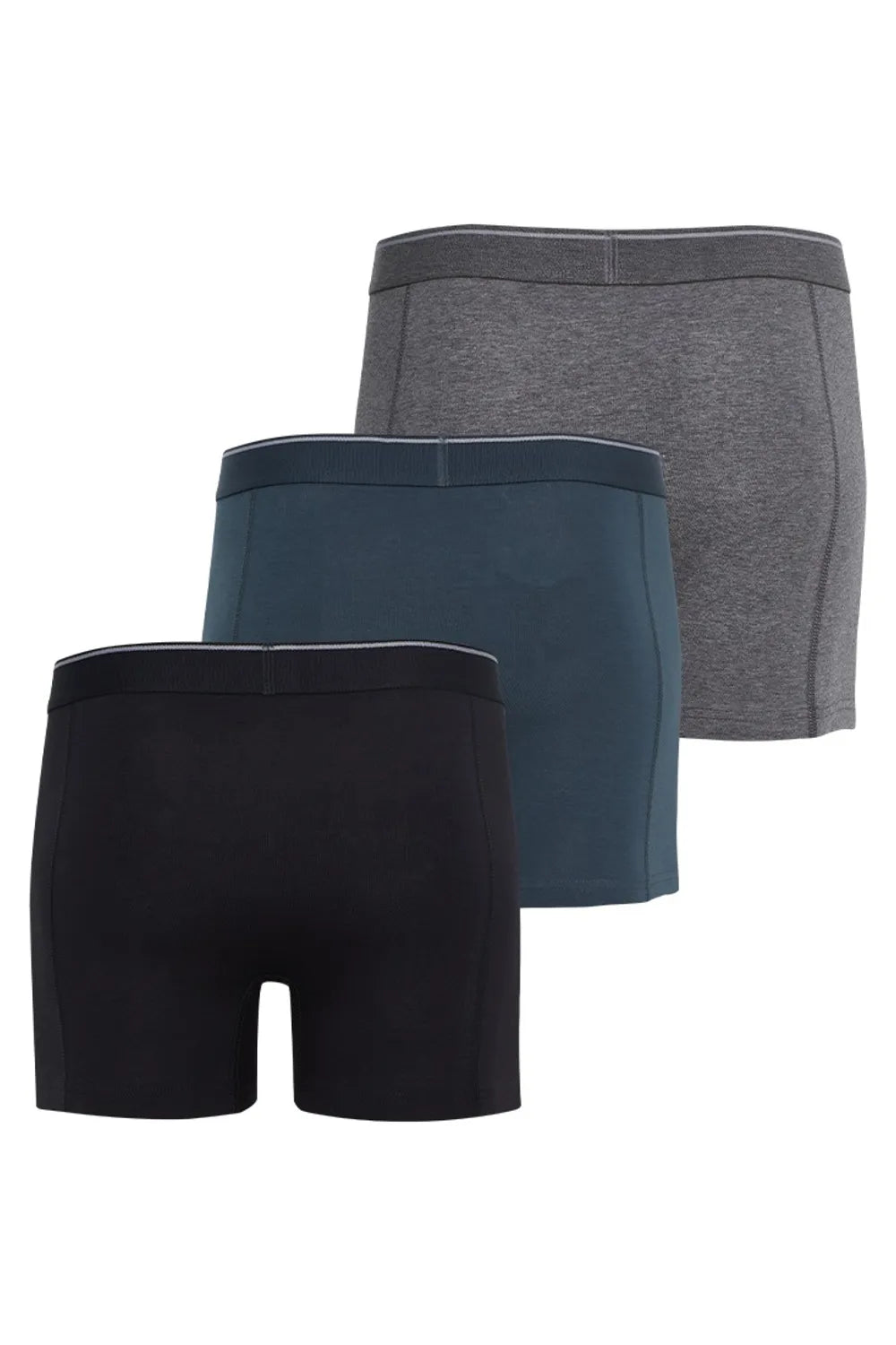 Blackspade Erkek 3'lü Tender Cotton Siyah Antra Melanj Antrasit Boxer 9673YS