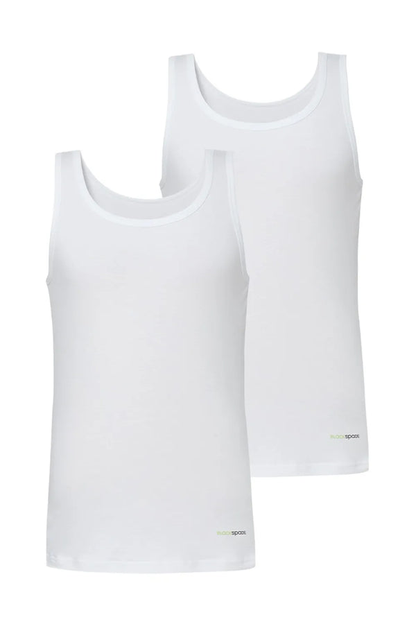 Blackspade Erkek 2'li Tender Cotton Beyaz Atlet 9678B