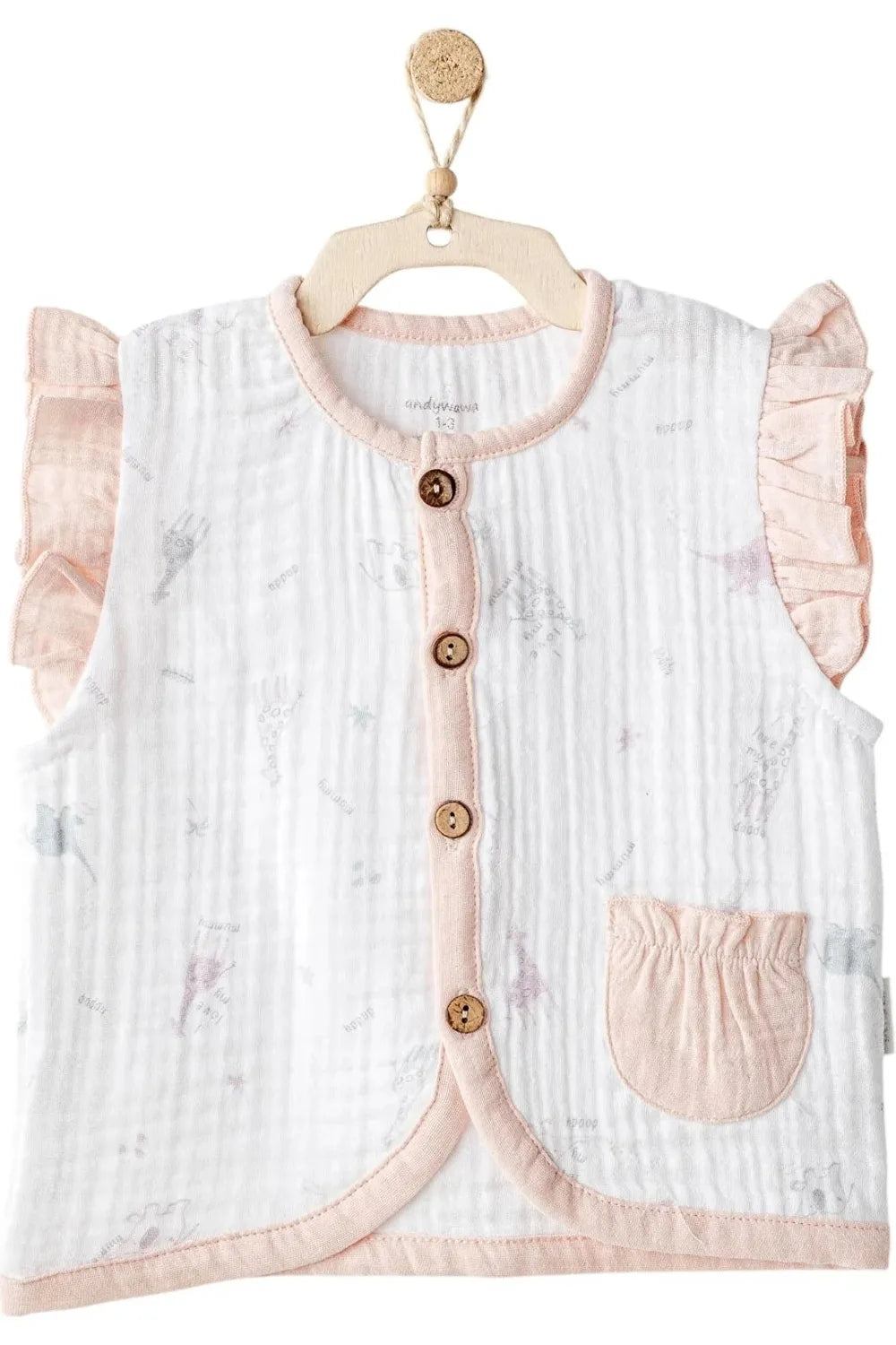 Andy Wawa Bebek  Set Love Family Muslin Yelek AC25525