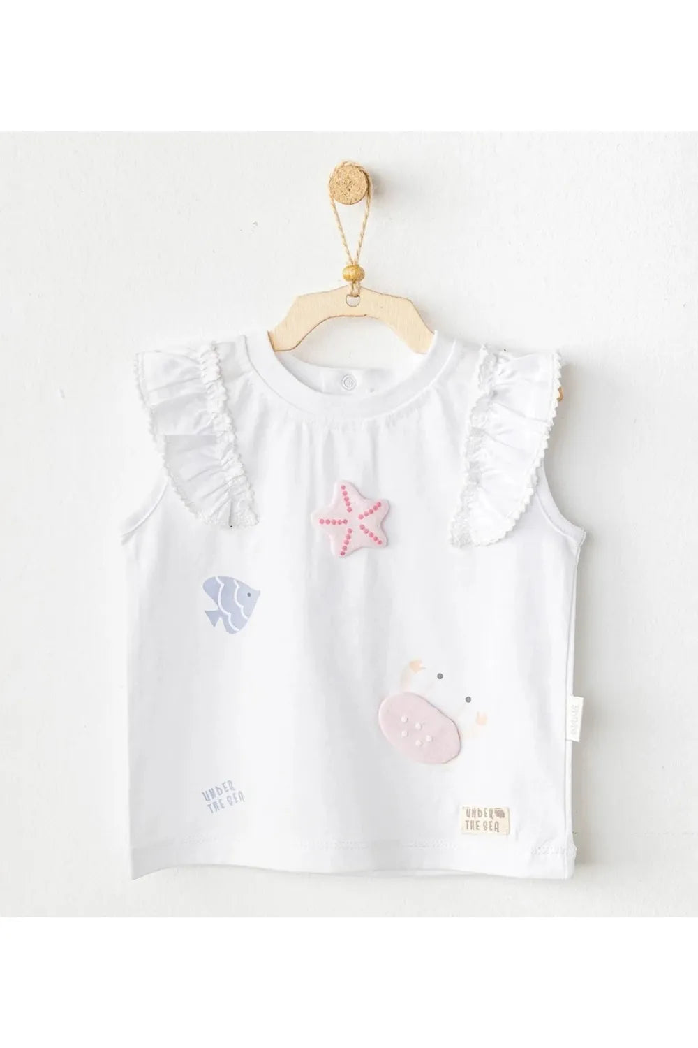 Andy Wawa Bebek Casual Beyaz Tişört AC25969