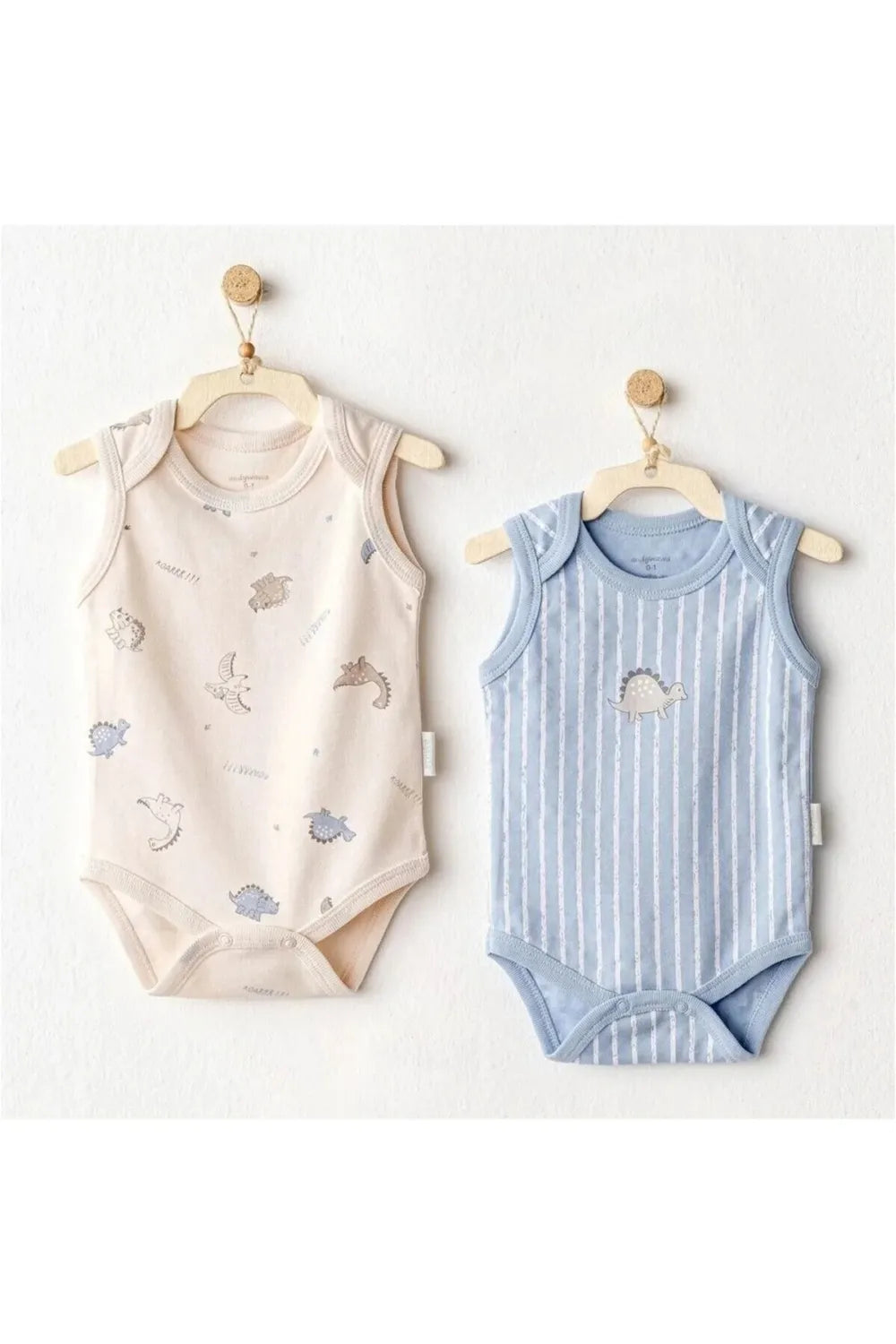 Andy Wawa Bebek 2'li Body Dino Bej Mavi Zıbın AC25921