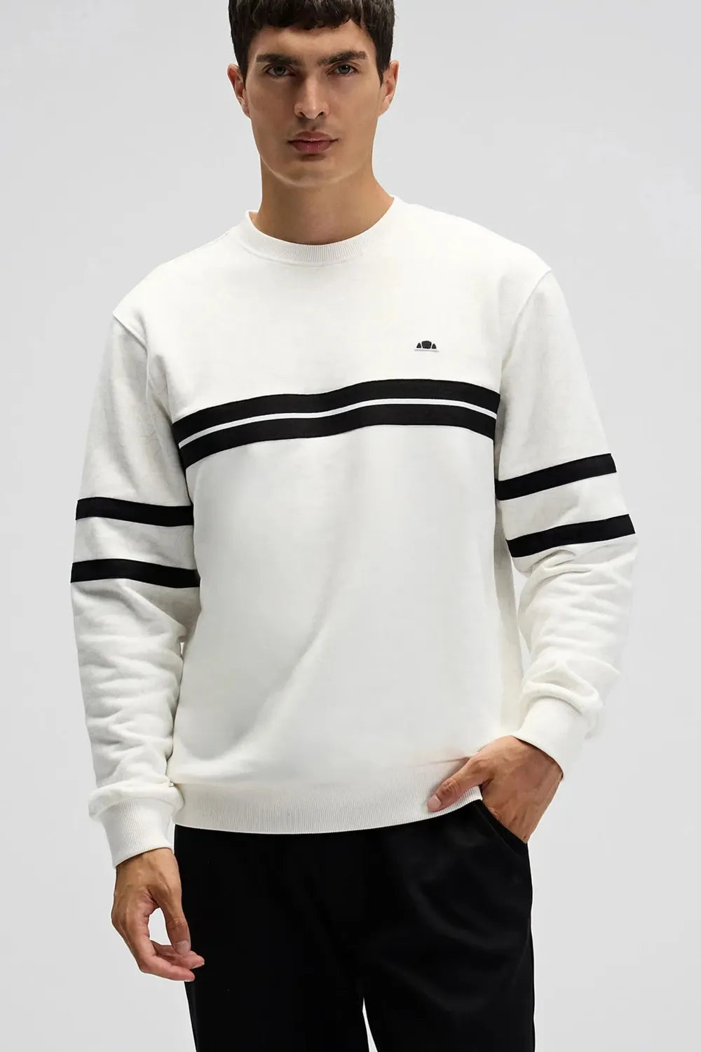 Ellesse Erkek Beyaz Sweatshirt EM618-OF