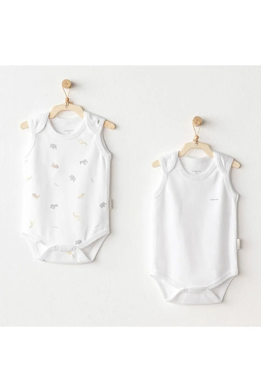 Andy Wawa Bebek 2'li Body Little King Beyaz Zıbın AC25806