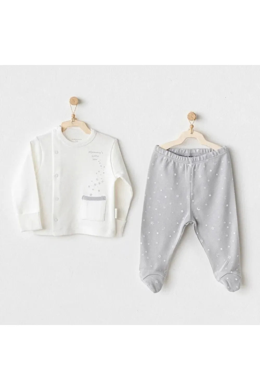 Andy Wawa Bebek 2'li Side Snap Set Mommys Little Zıbın AC25704