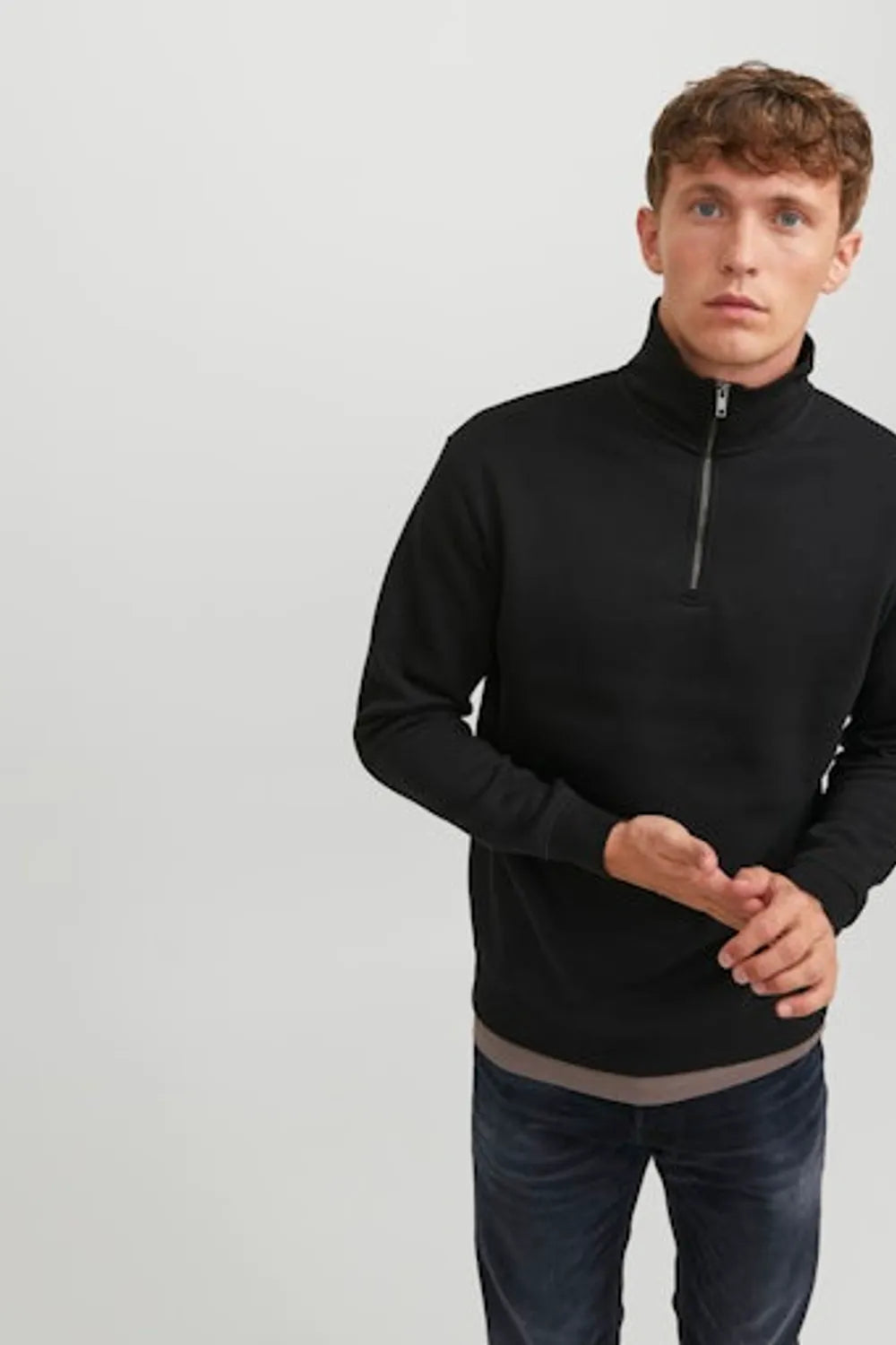 Jack & Jones Erkek SİYAH Sweatshırt 12249274