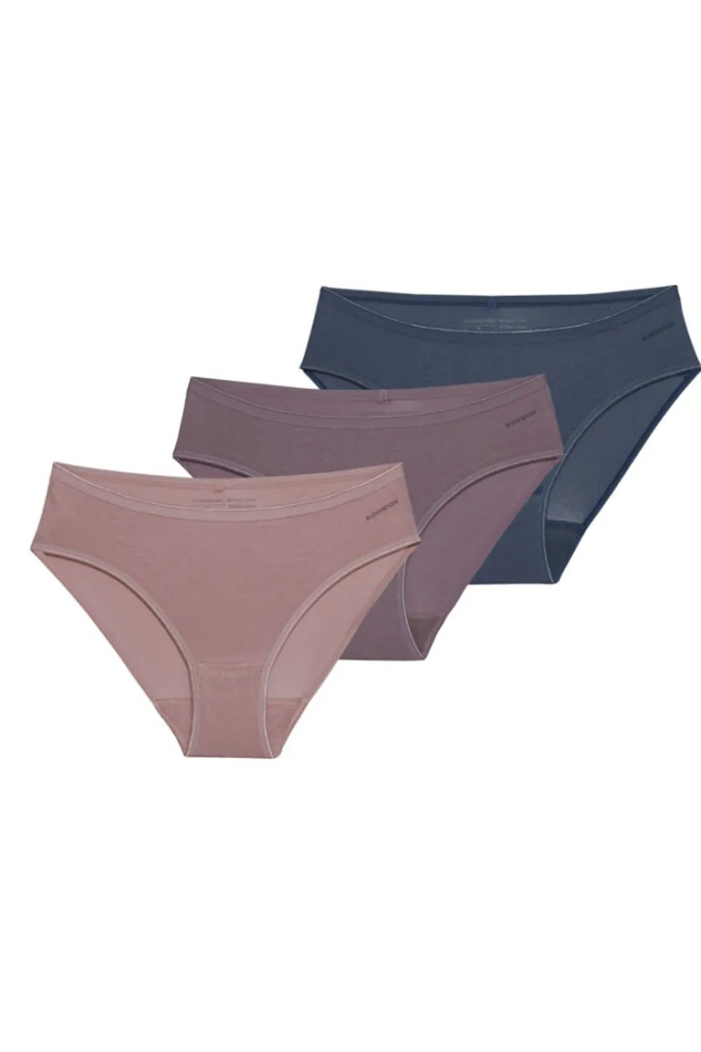 Blackspade Kadın 3'lü Paket Slip Essential Mor Pembe Denim Külot 1575MPD