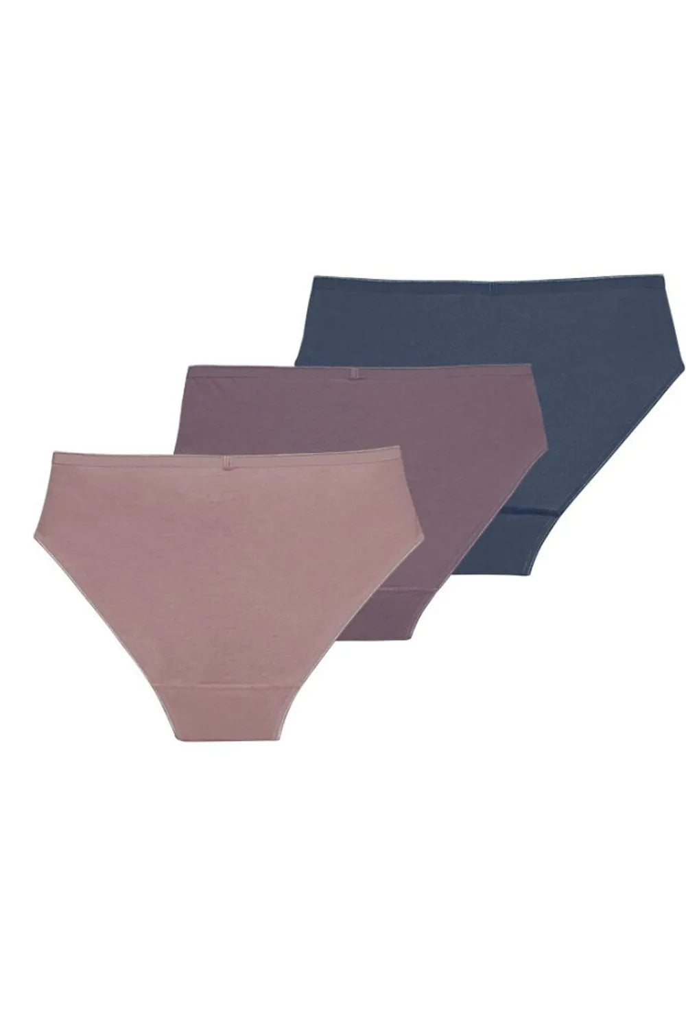 Blackspade Kadın 3'lü Paket Slip Essential Mor Pembe Denim Külot 1575MPD