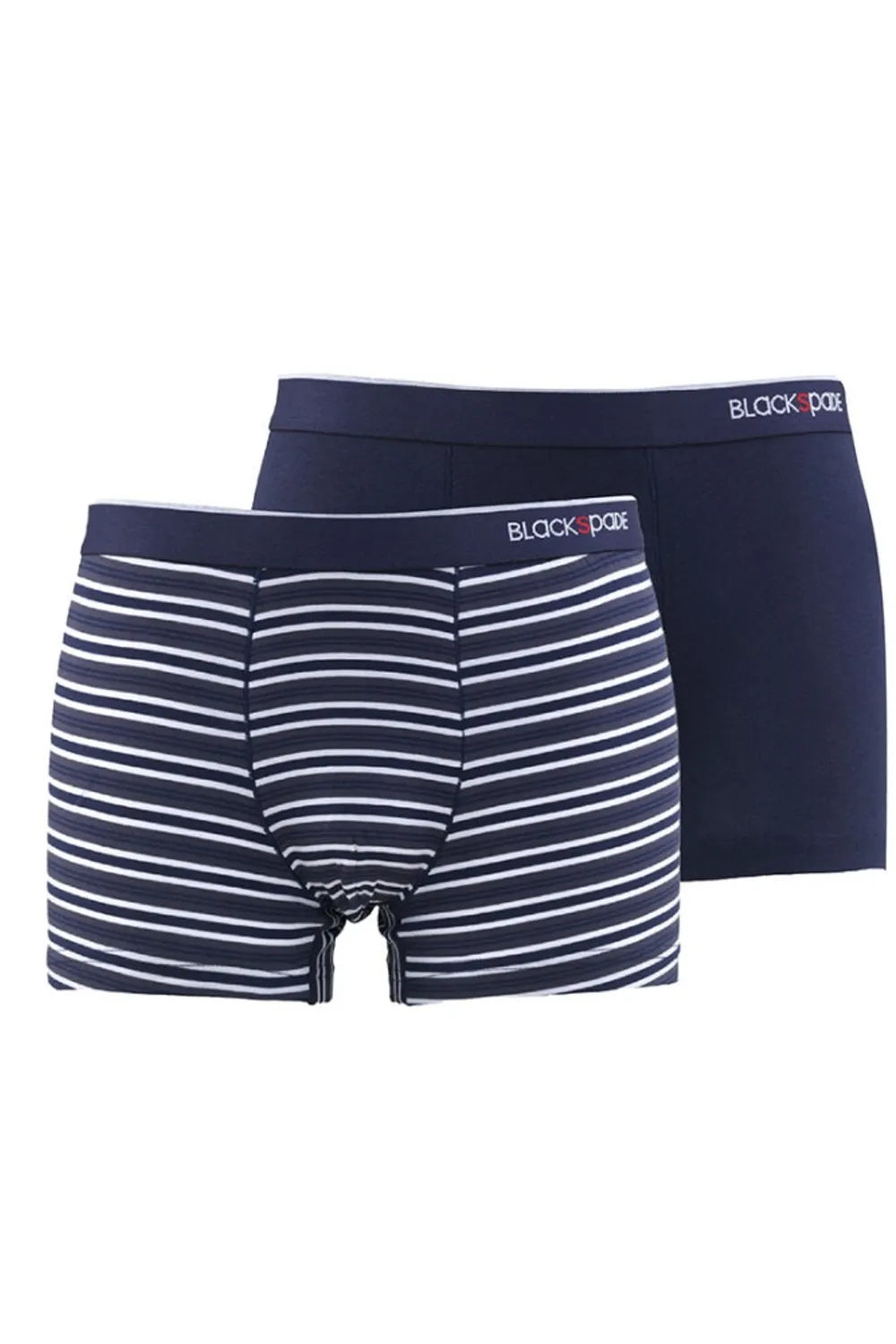 Blackspade Erkek  2'li Stripes Lacivert Boxer 9551L