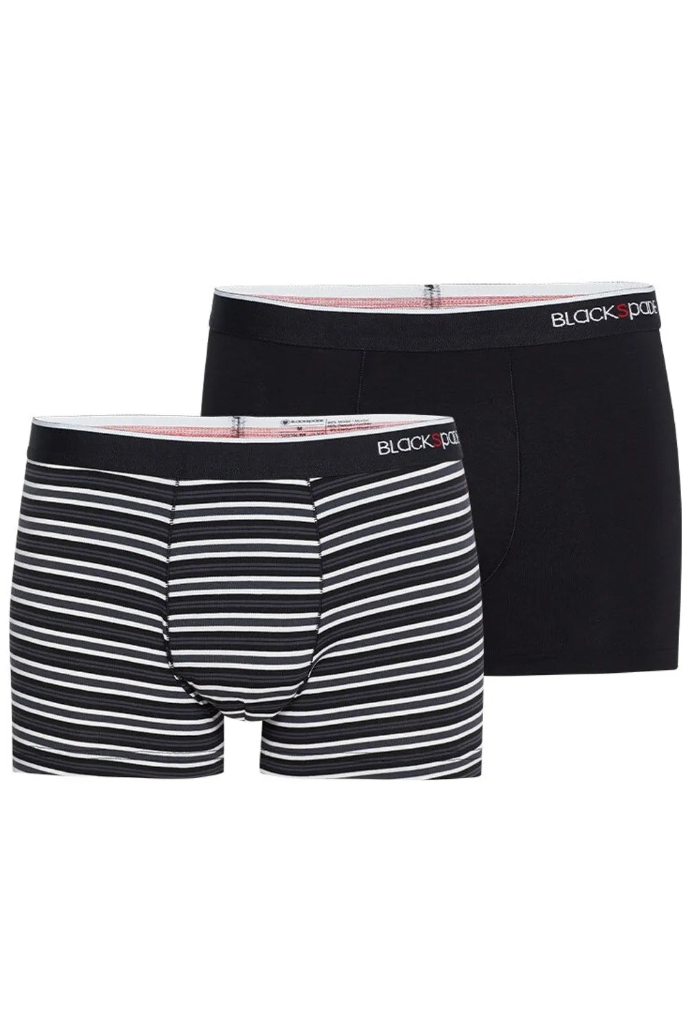 Blackspade Erkek  2'li Stripes Siyah Boxer 9551S