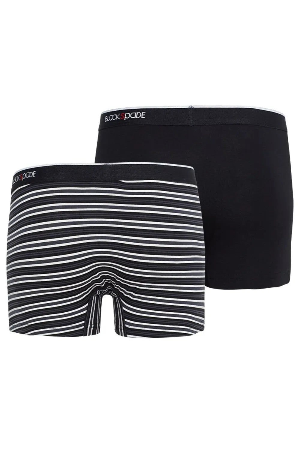 Blackspade Erkek  2'li Stripes Siyah Boxer 9551S
