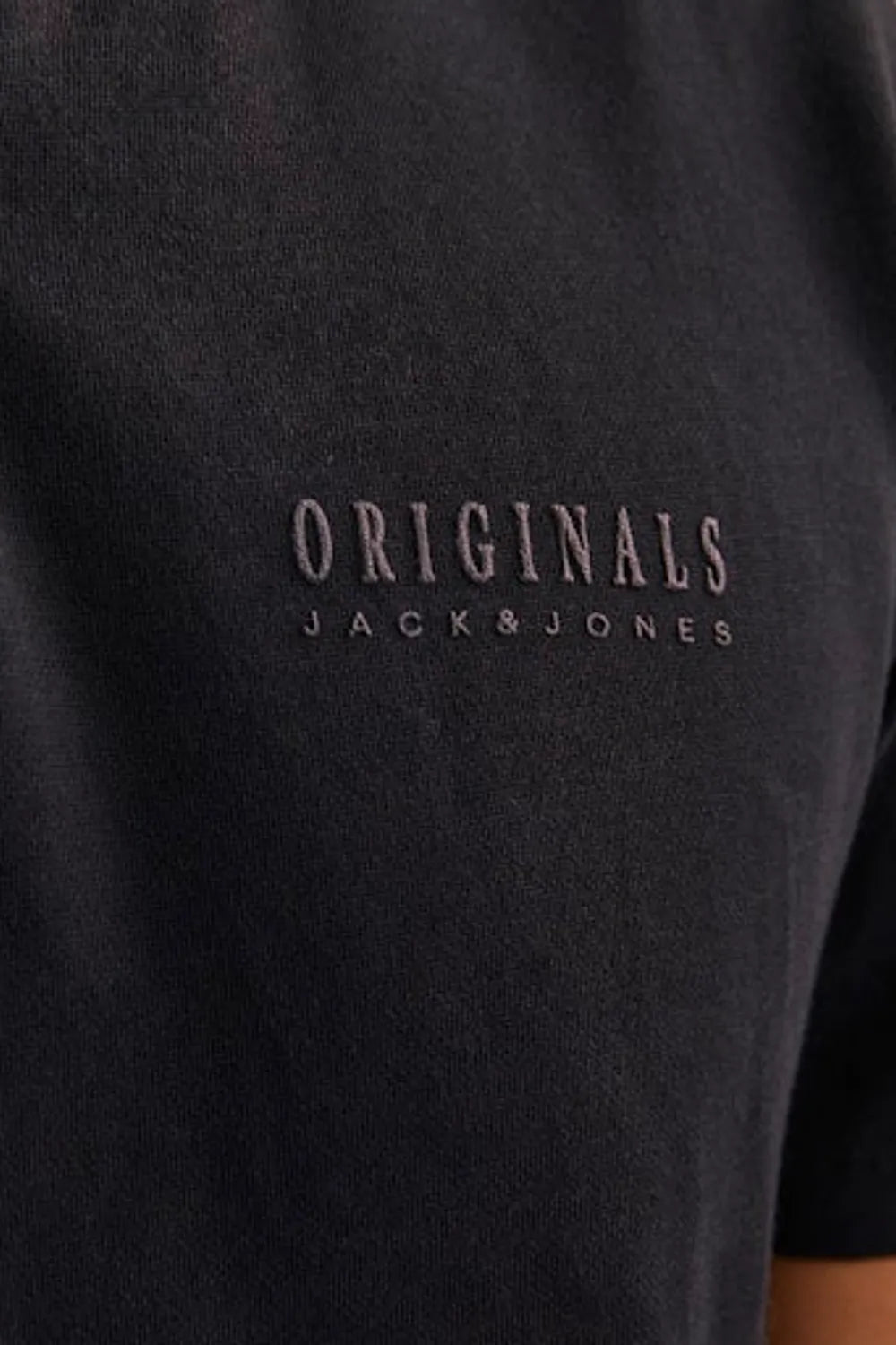 Jack Jones Erkek Jorfrederiksberg  Polo Yaka Siyah Tişört 12278511