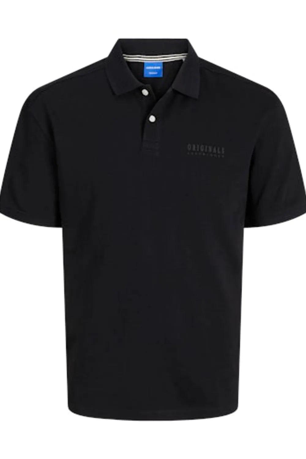 Jack Jones Erkek Jorfrederiksberg  Polo Yaka Siyah Tişört 12278511