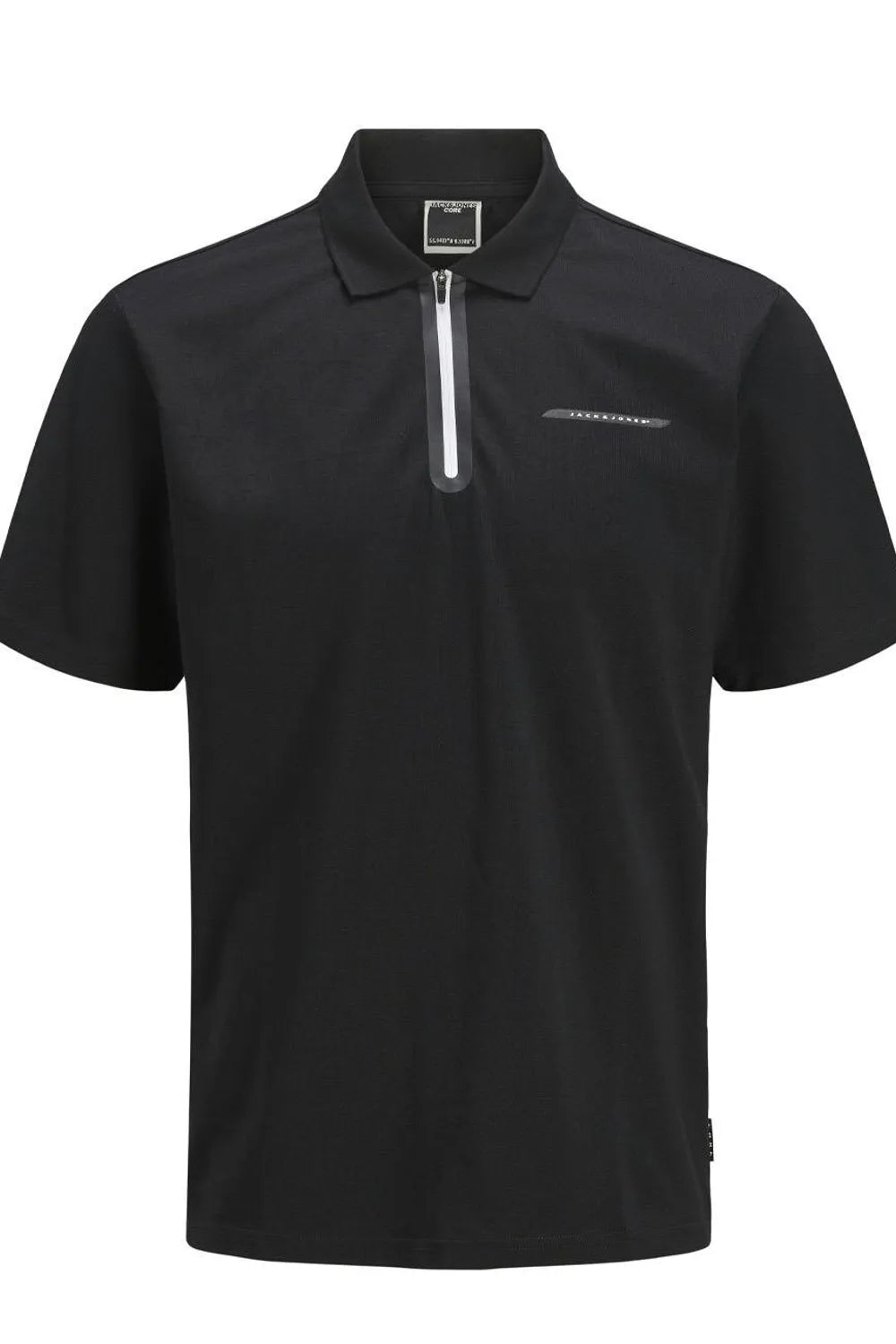 Jack Jones Erkek Jcofusion  Yüksek Yaka Siyah Tişört 12273127