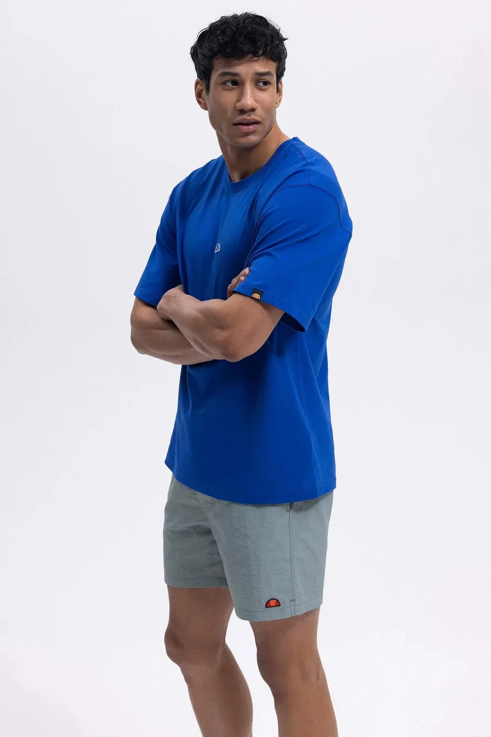 ELLESSE Erkek Saks Mavisi Tişört EM376