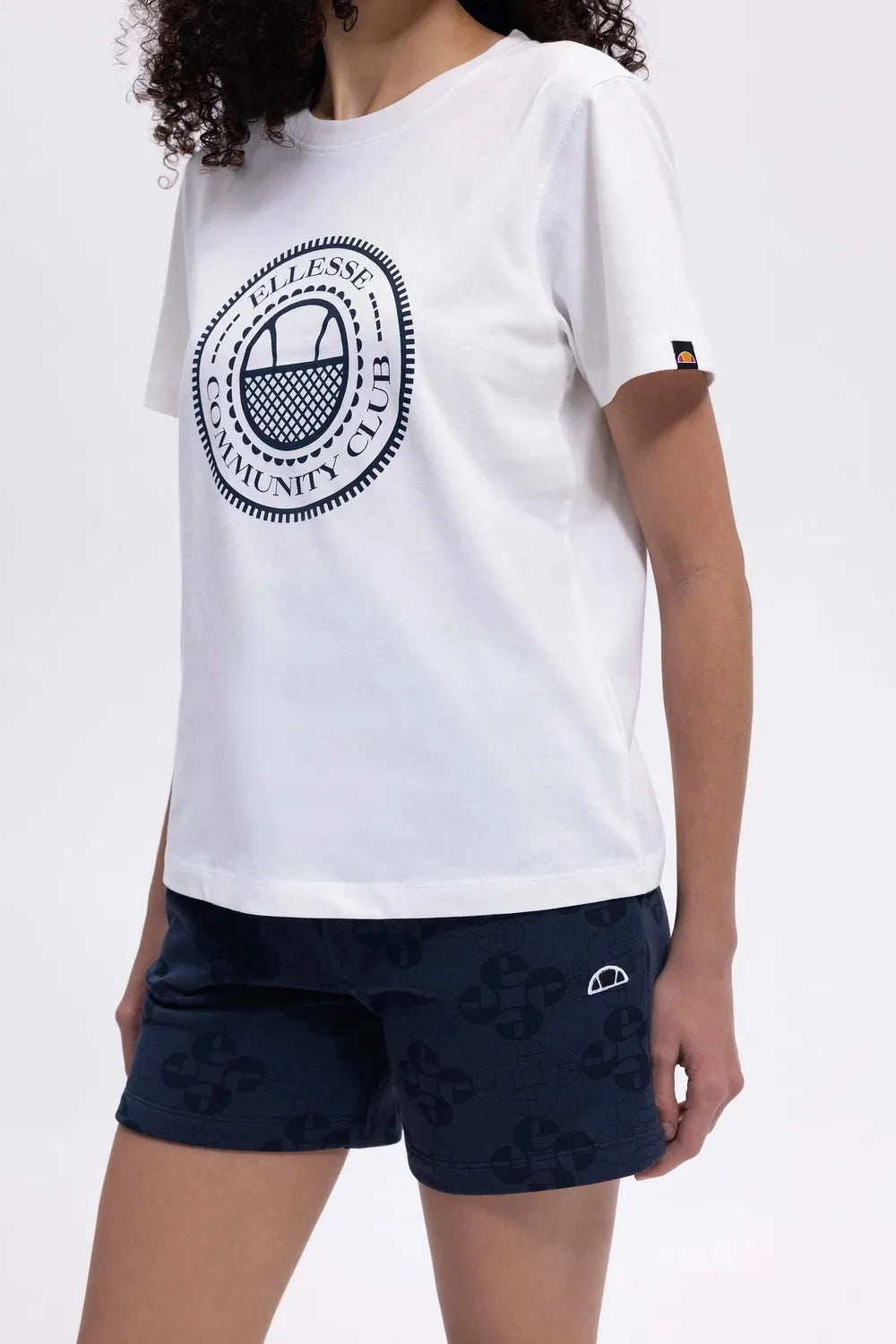 Ellesse Kadın Yuvarlak Yaka Beyaz Tişört EF444