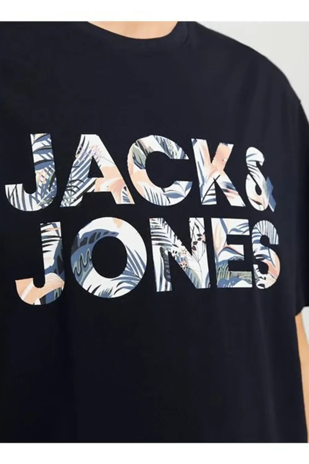 JACK JONES Erkek Lacivert Pamuklu Tişört 12268127