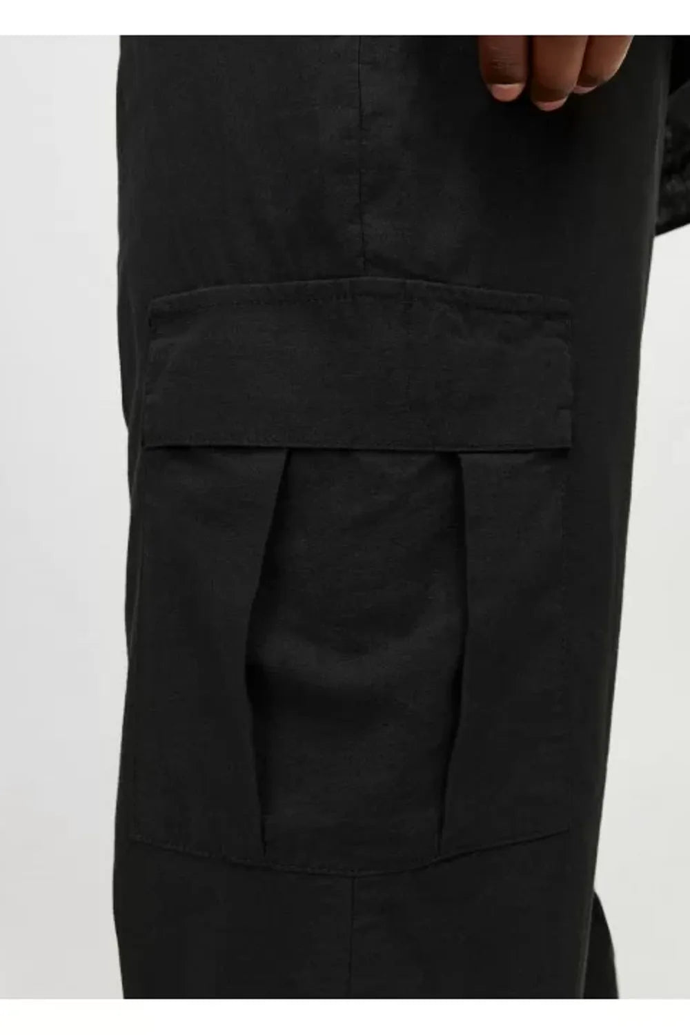 Jack Jones Erkek Jpstkarl Summer Siyah Kargo Pantolon 12268352