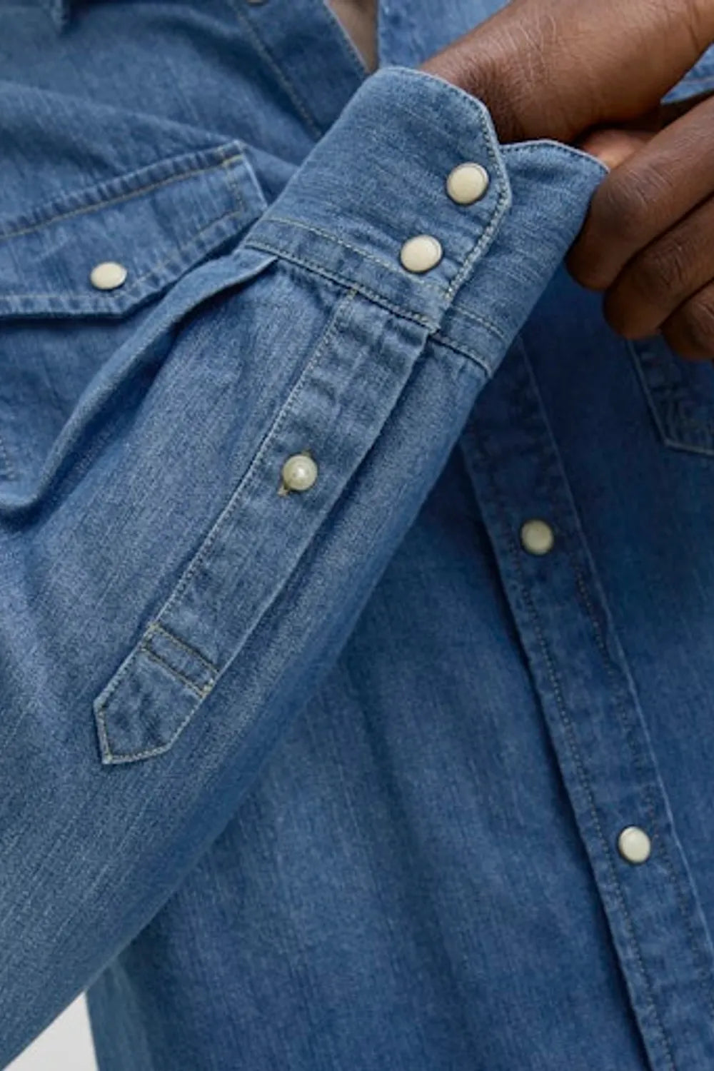 Jack & Jones Erkek MAVİ GÖMLEK 12138115