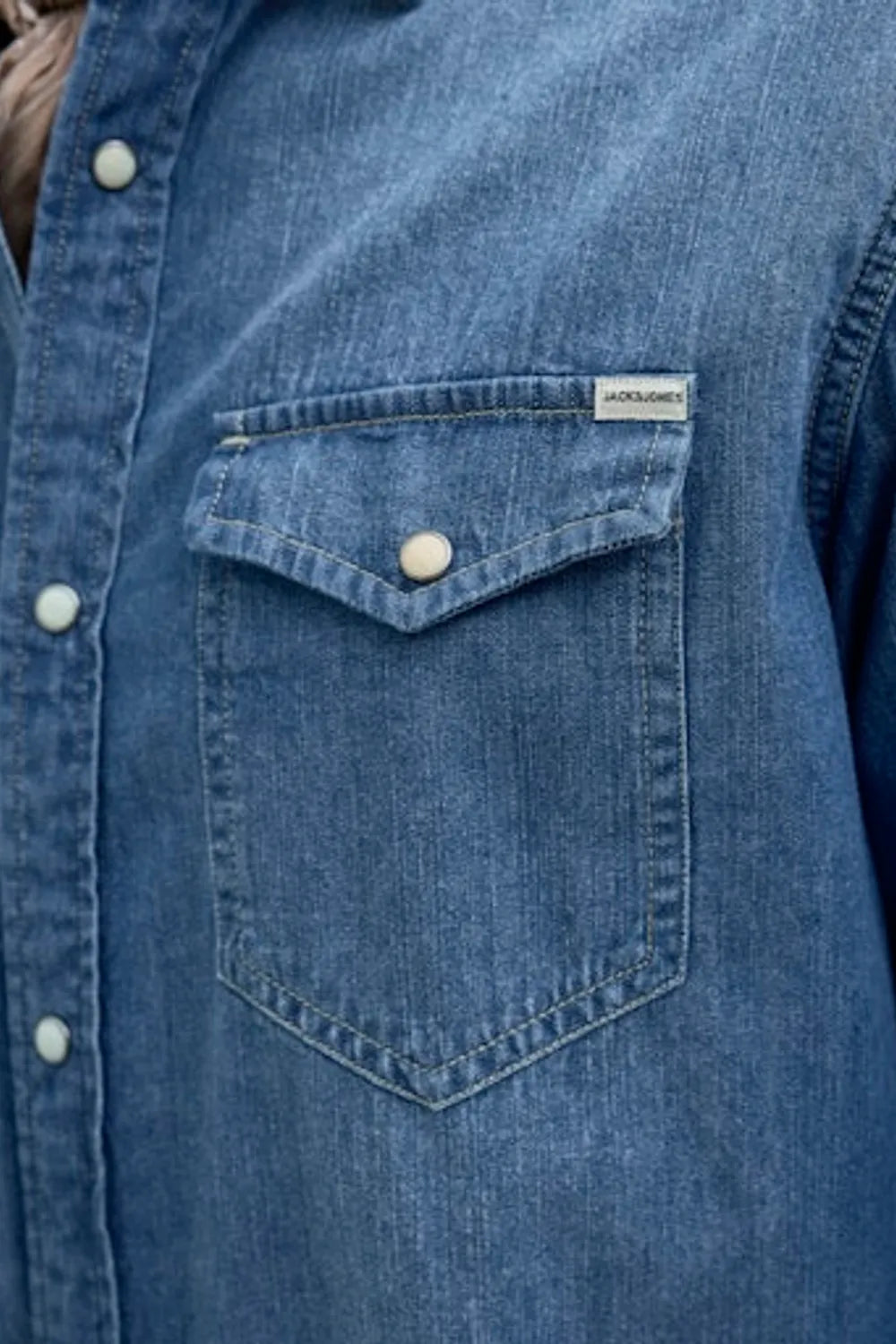 Jack & Jones Erkek MAVİ GÖMLEK 12138115
