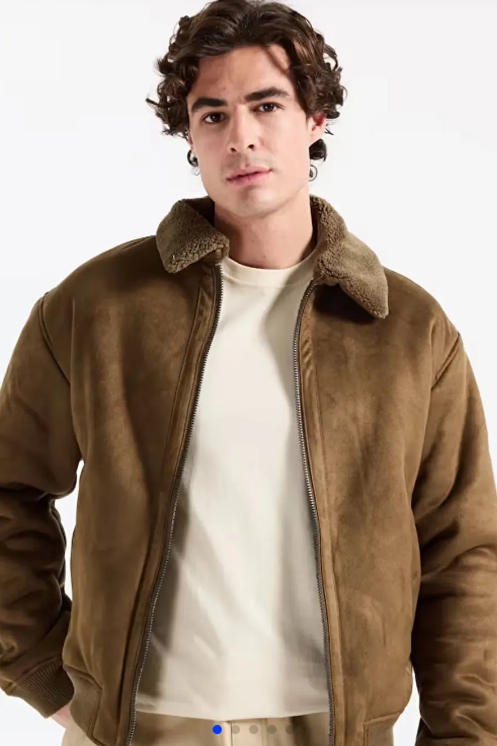 Jack&Jones Premium Erkek Açık Bej Bomber Ceket 12282444