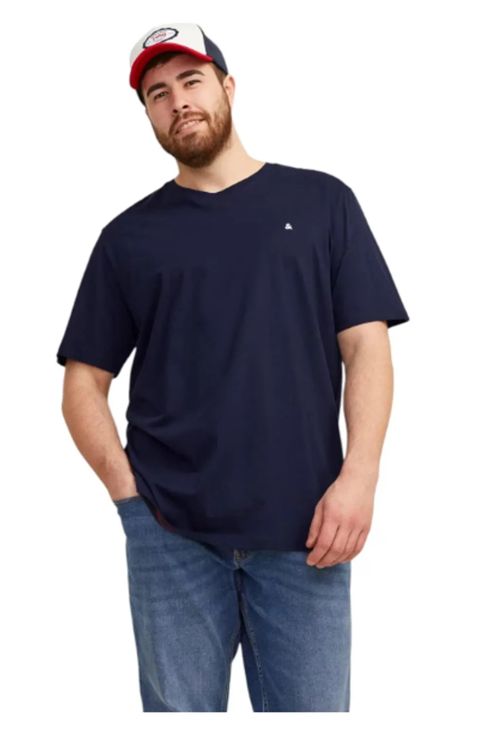 Jack & Jones Erkek KOYU LACİVERT TİŞÖRT 12253778