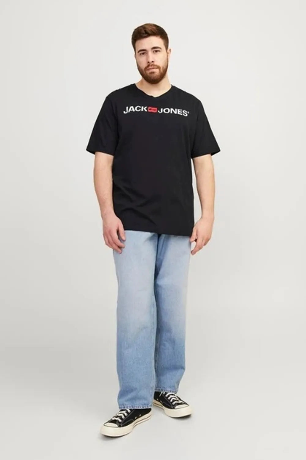 Jack & Jones Erkek SİYAH TİŞÖRT 12184987
