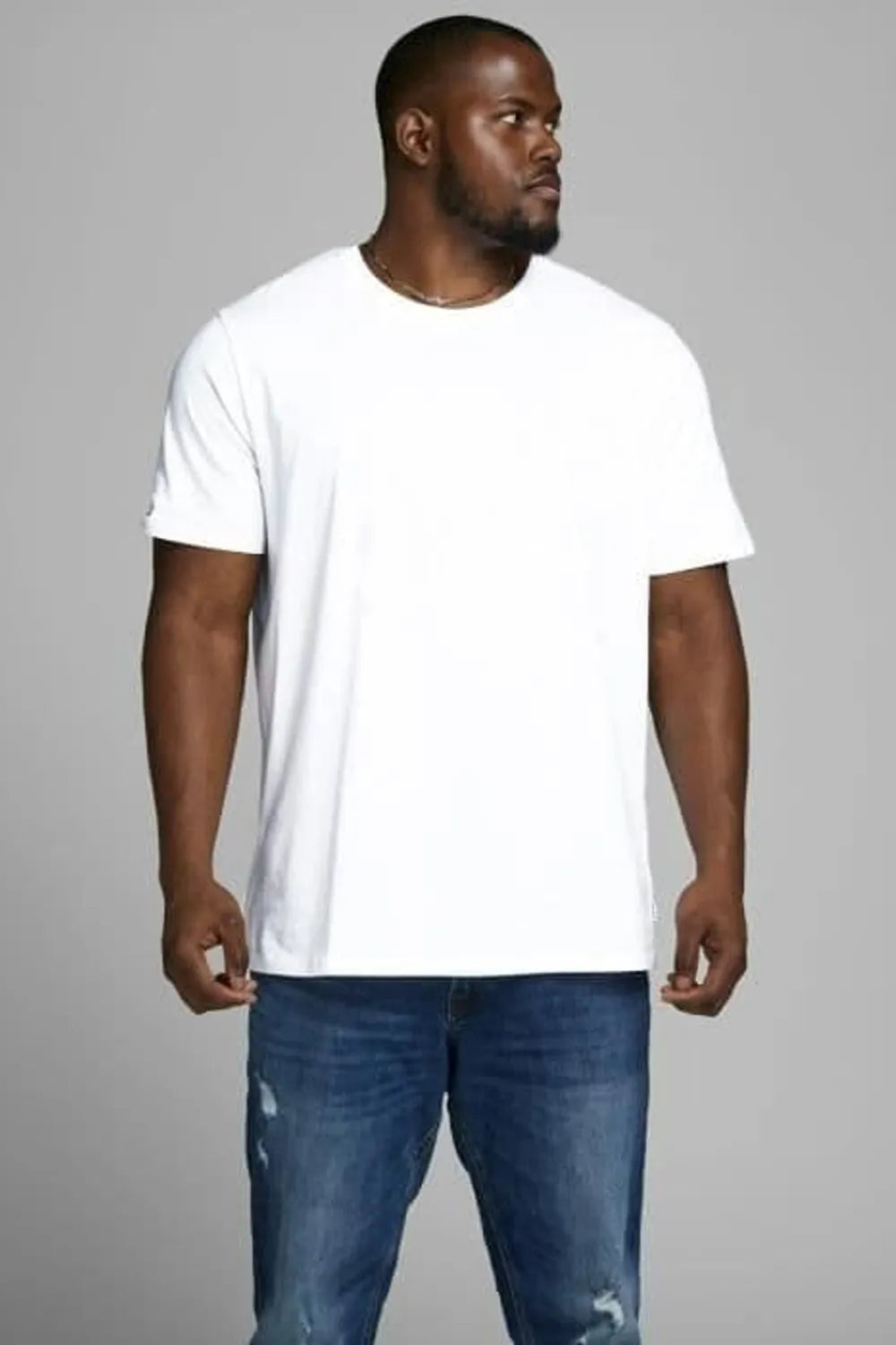 Jack & Jones Erkek BEYAZ TİŞÖRT 12158482
