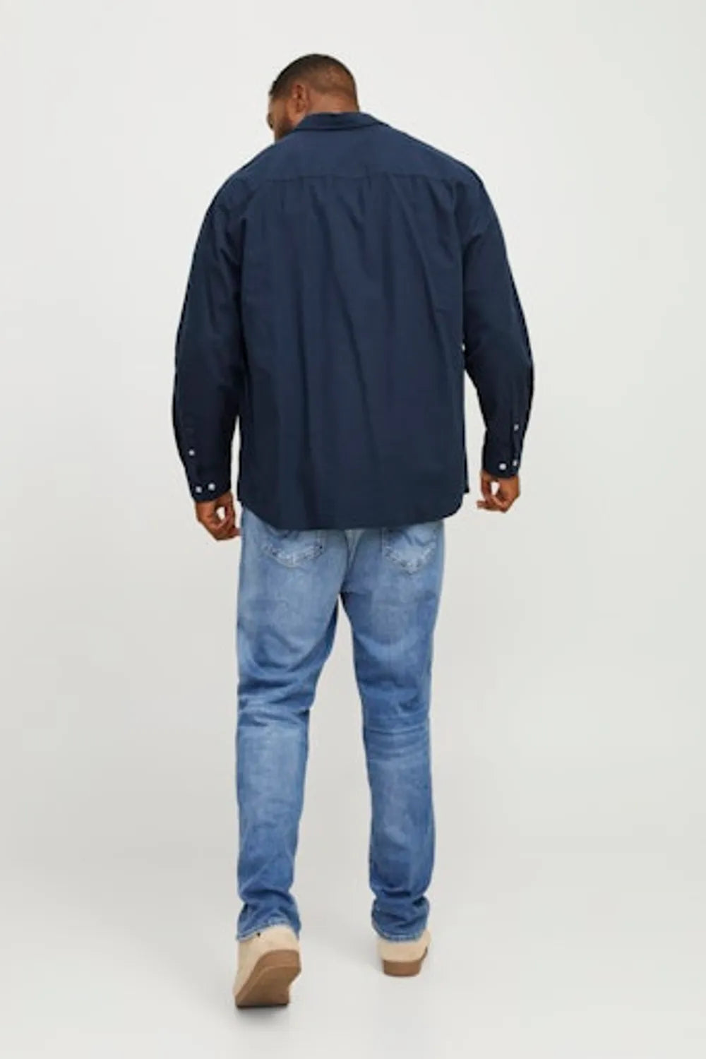 Jack & Jones Erkek KOYU LACİVERT GÖMLEK 12190444