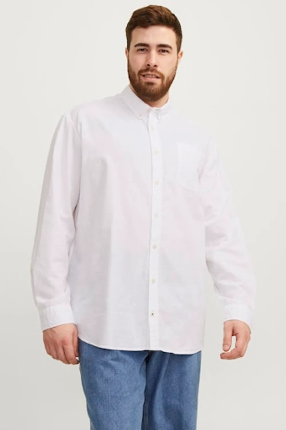 Jack & Jones Erkek BEYAZ GÖMLEK 12190444