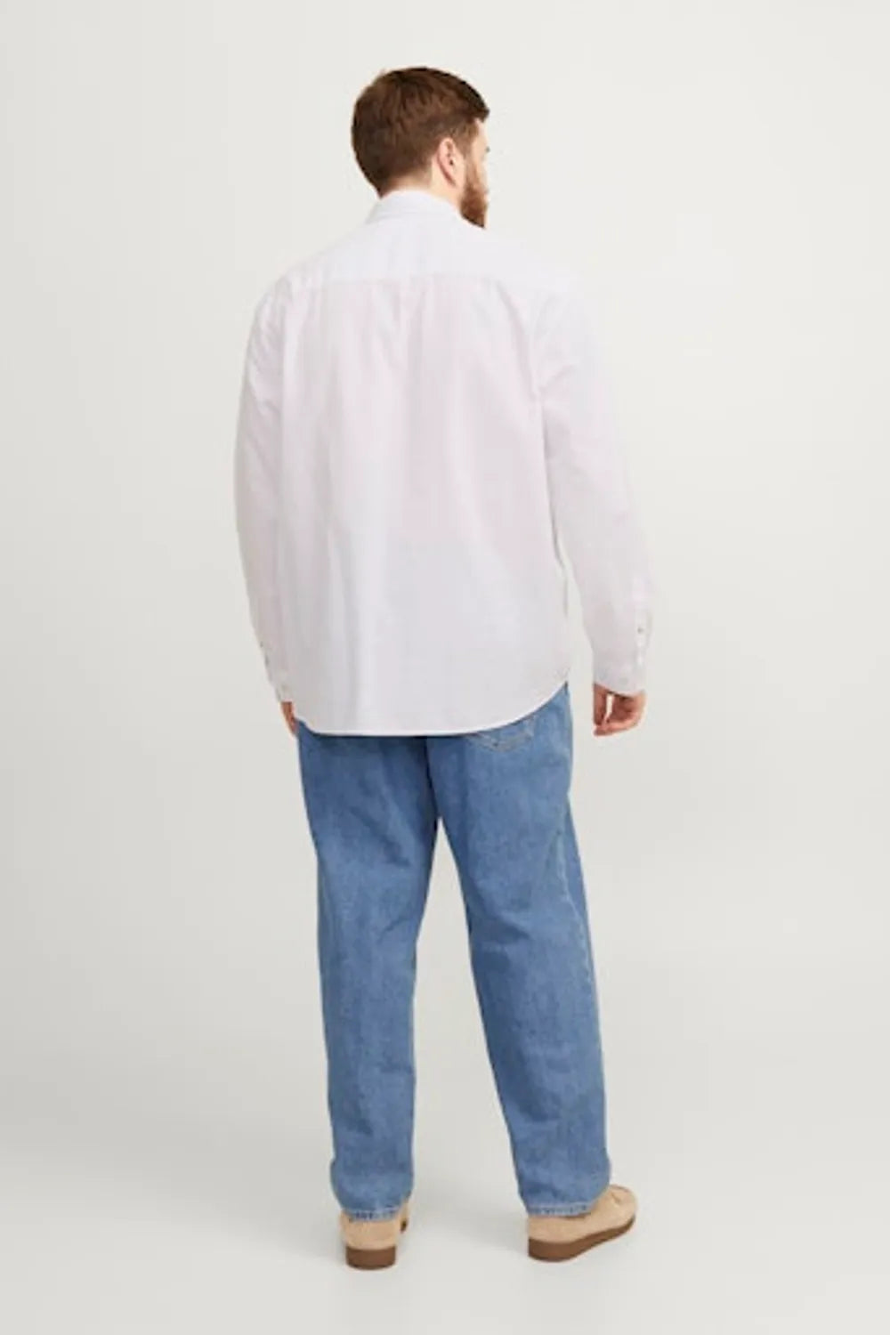 Jack & Jones Erkek BEYAZ GÖMLEK 12190444